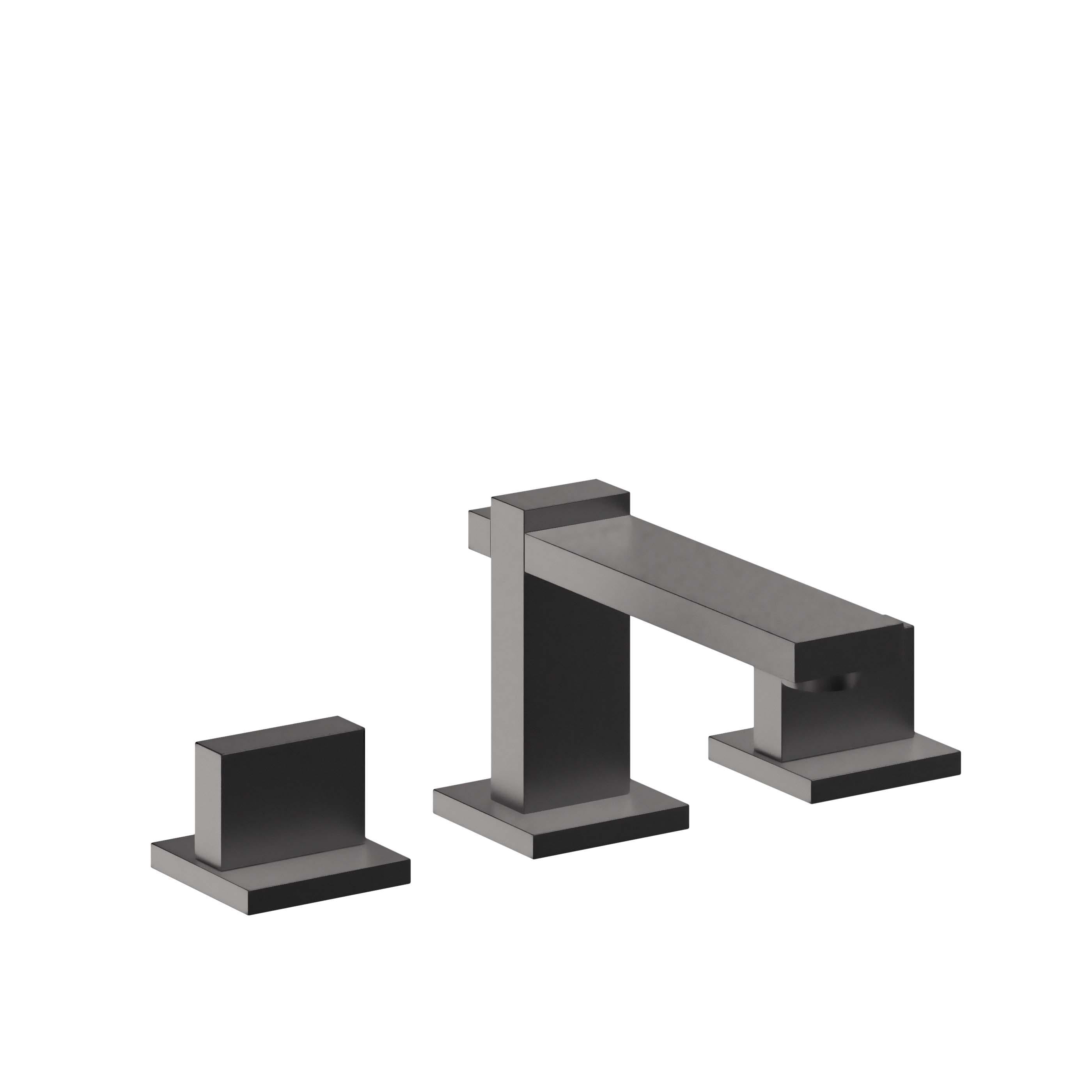 California Faucets Morro Bay 8" Llave de Lavabo de 3 Orificios para Cubierta, con Dos Manerales - Negro Mate