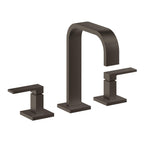 California Faucets Terra Mar 8" Llave de Lavabo de 3 Orificios para Cubierta, con Dos Manerales - Bronce Bella Terra