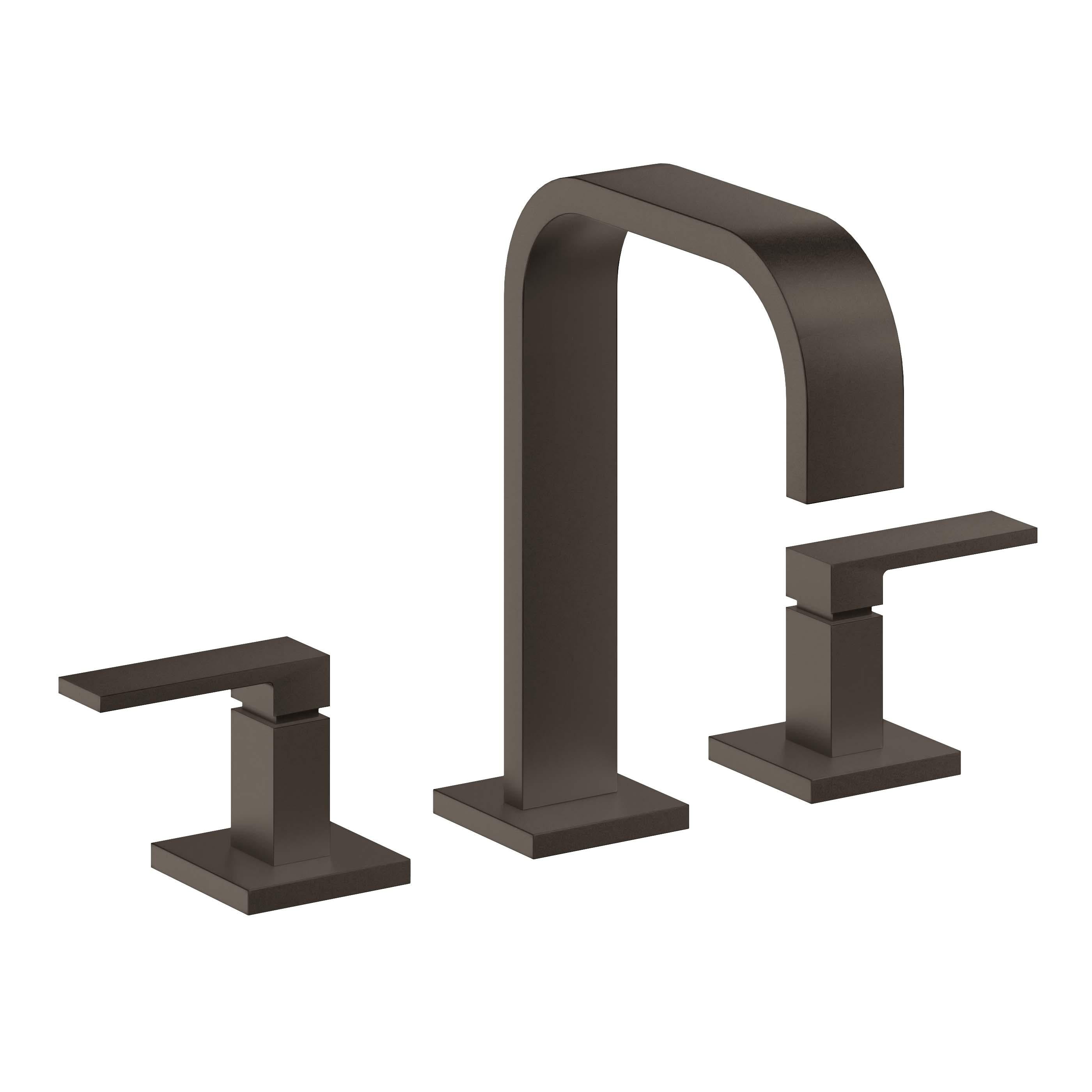 California Faucets Terra Mar 8" Llave de Lavabo de 3 Orificios para Cubierta, con Dos Manerales - Bronce Bella Terra