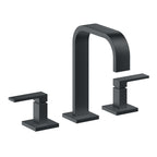 California Faucets Terra Mar 8" Llave de Lavabo de 3 Orificios para Cubierta, con Dos Manerales - Carbón