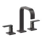 California Faucets Terra Mar 8" Llave de Lavabo de 3 Orificios para Cubierta, con Dos Manerales - Negro Mate