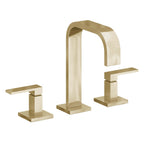 California Faucets Terra Mar 8" Llave de Lavabo de 3 Orificios para Cubierta, con Dos Manerales - Latón Pulido