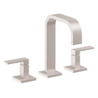 California Faucets Terra Mar 8" Llave de Lavabo de 3 Orificios para Cubierta, con Dos Manerales - Níquel Satinado