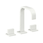 California Faucets Terra Mar 8" Llave de Lavabo de 3 Orificios para Cubierta, con Dos Manerales - Blanco Mate