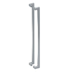 Deltana Jaladera Contemporánea Offset de Acero Inoxidable Doble Cara 48" — Acero Inoxidable Satinado