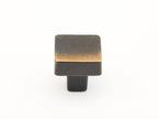 Schaub Perilla Vinci Cuadrada, 1-1/4" diám. — Bronce Antiguo