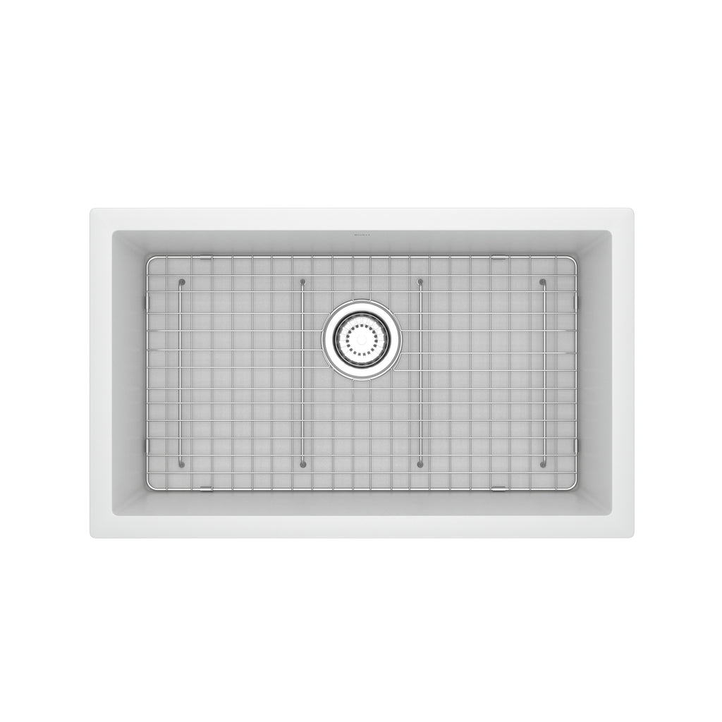 Rohl Fonsa Tarja Sencilla de Cuarzo Bajocubierta 30" - Blanco