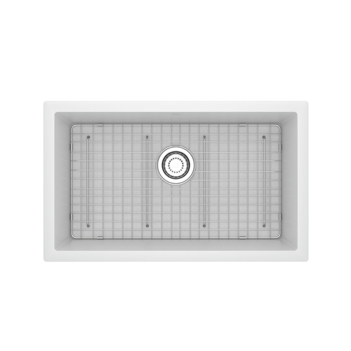 Rohl Fonsa Tarja Sencilla de Cuarzo Bajocubierta 30" - Blanco