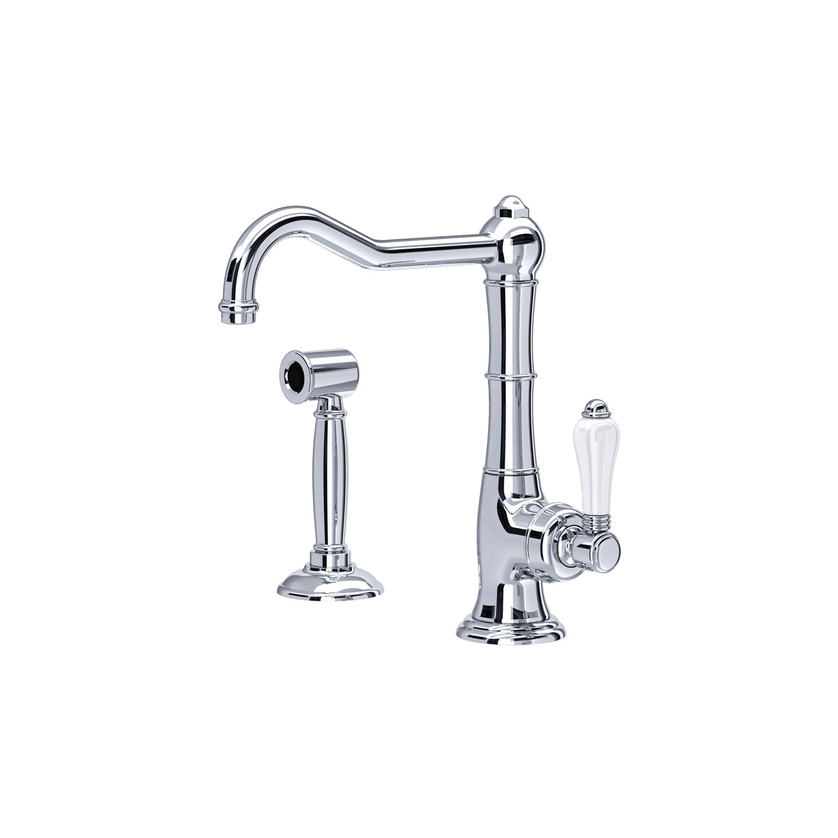 Rohl Cinquanta Mezcladora de Bar y Preparación con Aspersor Lateral Acqui - Cromo Pulido