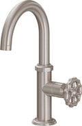 California Faucets Tamalpais Llave Monohoyo para Lavabo/Bar - Surtidor Alto - Níquel Satinado