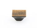 Schaub Perilla Vinci Rectangular, 1-1/4" — Bronce Antiguo