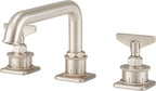 California Faucets Steampunk Bay Juego Completo para Tina Romana - Pico Quad Bajo - Níquel Satinado