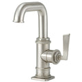 California Faucets Steampunk Bay Llave de Lavabo/Bar de Un Solo Orificio - Pico Bajo - Pico Quad Bajo - Palanca