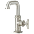 California Faucets Steampunk Bay Llave de Lavabo/Bar de Un Solo Orificio - Pico Bajo - Pico Quad Bajo - Navaja