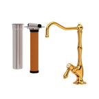 Rohl Acqui Kit de Mezcladora Filtradora de Cocina - Palanca de Metal - Latón Italiano