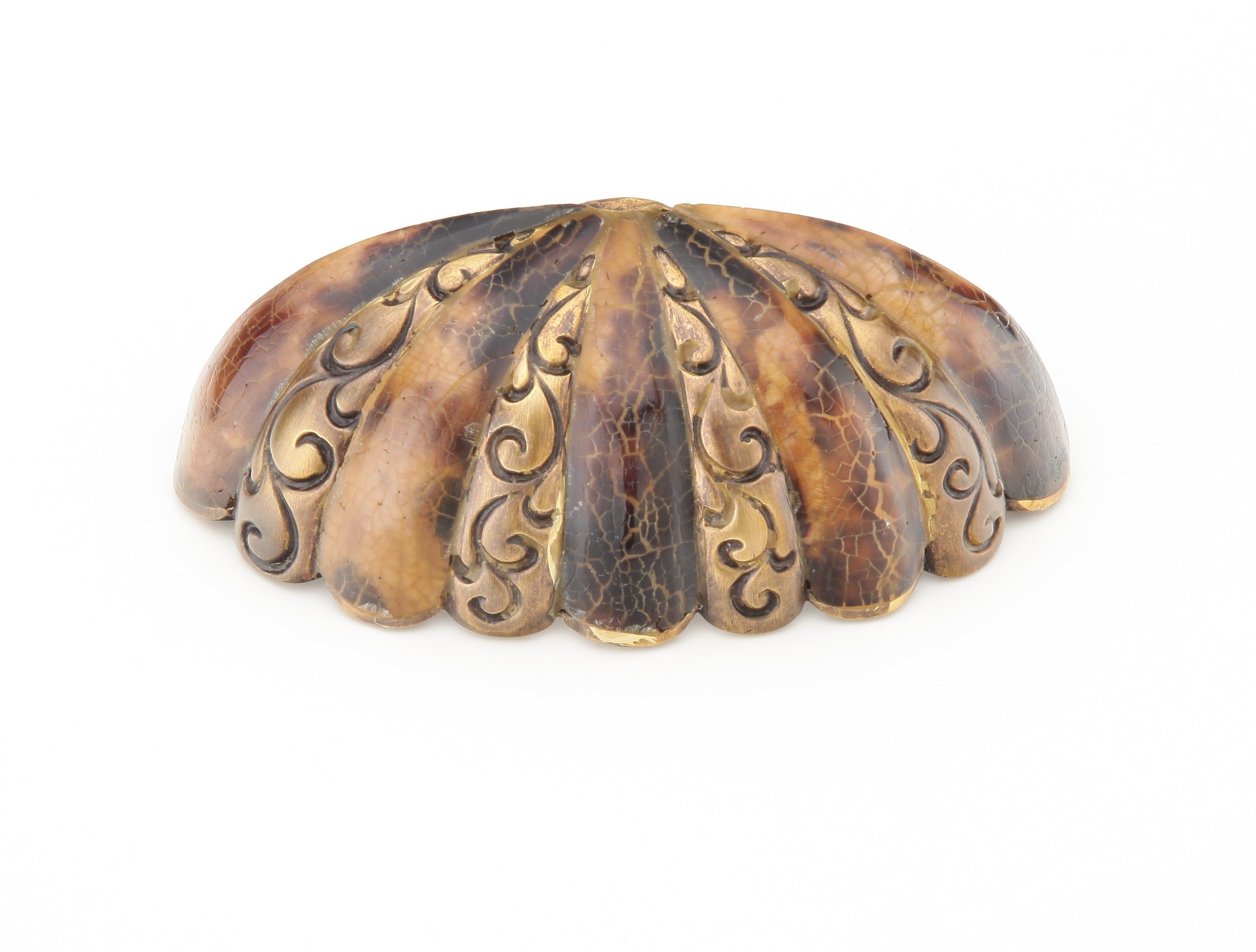 Schaub Jaladera Tiger Penshell Cup Estate Dover Finish, 3" cc — Estándar