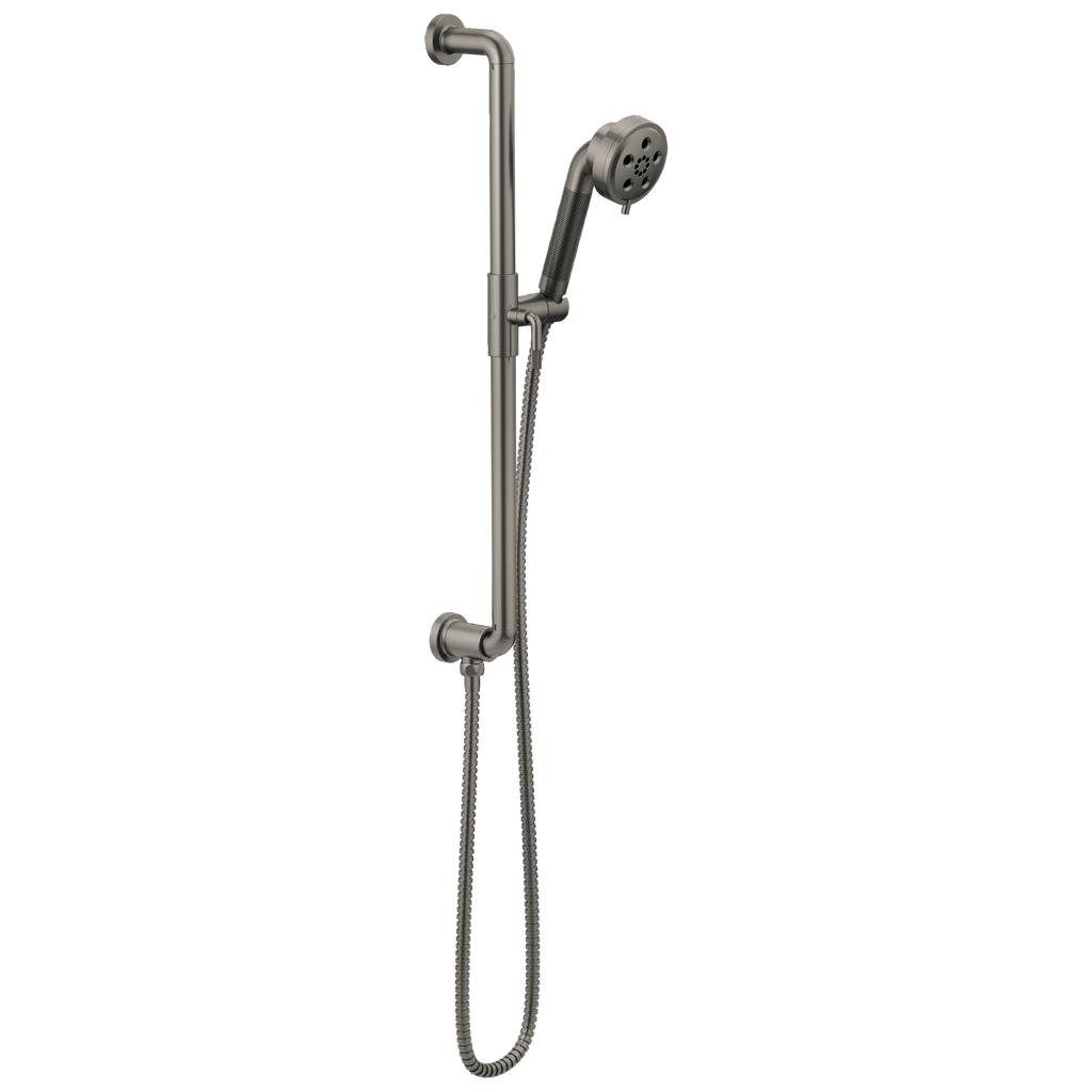 Brizo Litze Barra Deslizante con Regadera de Mano H2Okinetic® — Acero Luxe