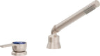 California Faucets Capitola Regadera de Mano y Desviador Completo para Tina Romana - Palanca, 1.8 gpm - Níquel Satinado