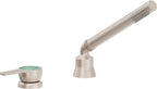 California Faucets Capitola Regadera de Mano y Desviador Completo para Tina Romana - Palanca, 1.8 gpm - Níquel Satinado