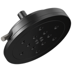 Brizo Litze Regadera Fija Redonda H2Okinetic® 8" Multifunción — Negro Mate / Acero Luxe