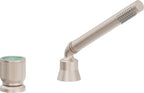 California Faucets Capitola Regadera de Mano y Desviador Completo para Tina Romana - Cilíndrica, 1.8 gpm - Níquel Satinado