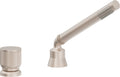 California Faucets Capitola Regadera de Mano y Desviador Completo para Tina Romana - Cilíndrica, 2.0 gpm - Níquel Satinado