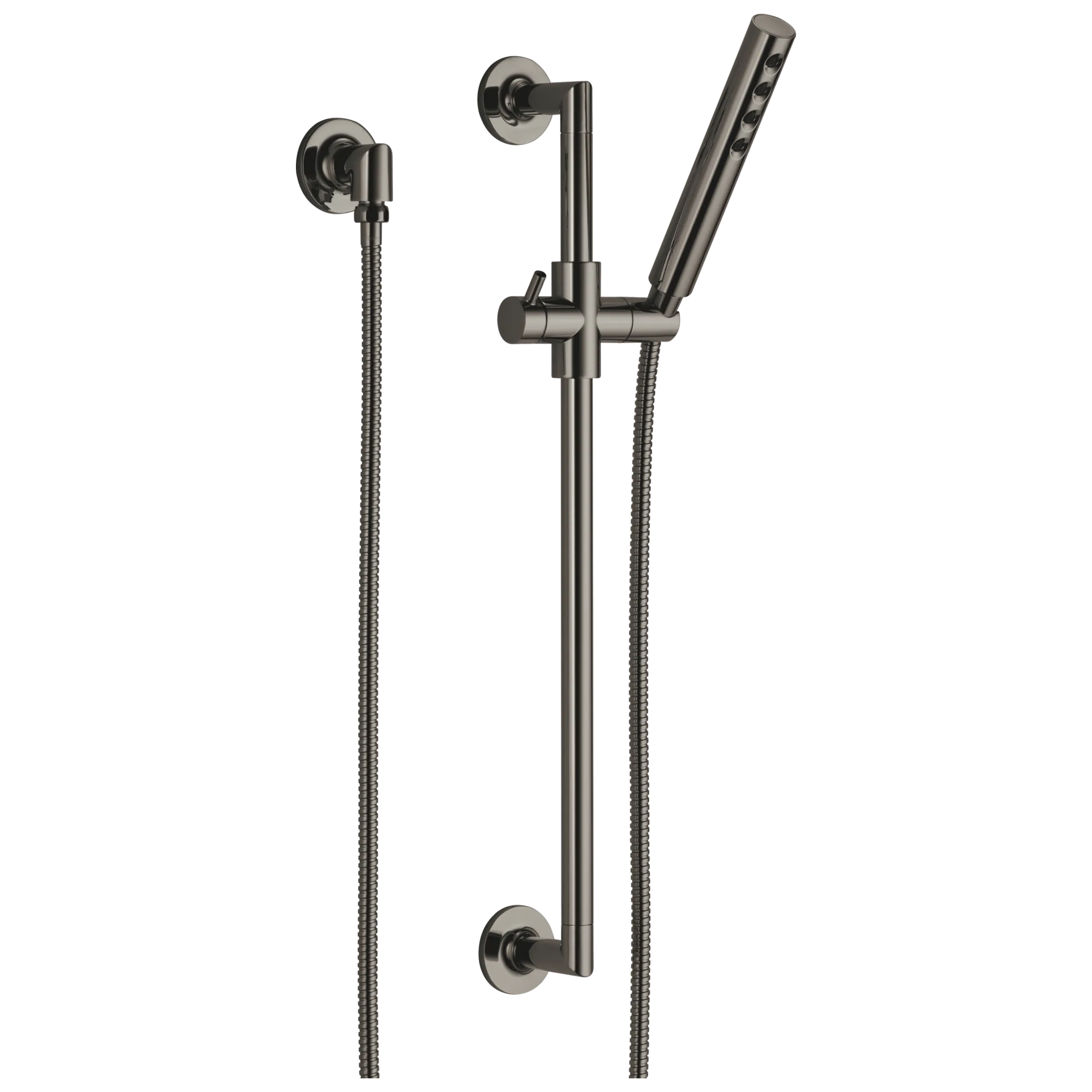 Brizo Odin Barra Deslizante con Regadera de Mano H2Okinetic® — Ónix Negro Brilliance
