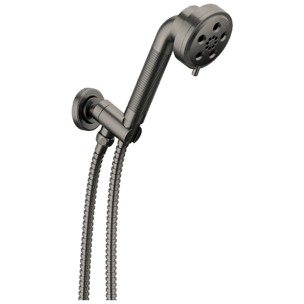 Brizo Litze Regadera de Mano de Pared H2Okinetic® — Acero Luxe