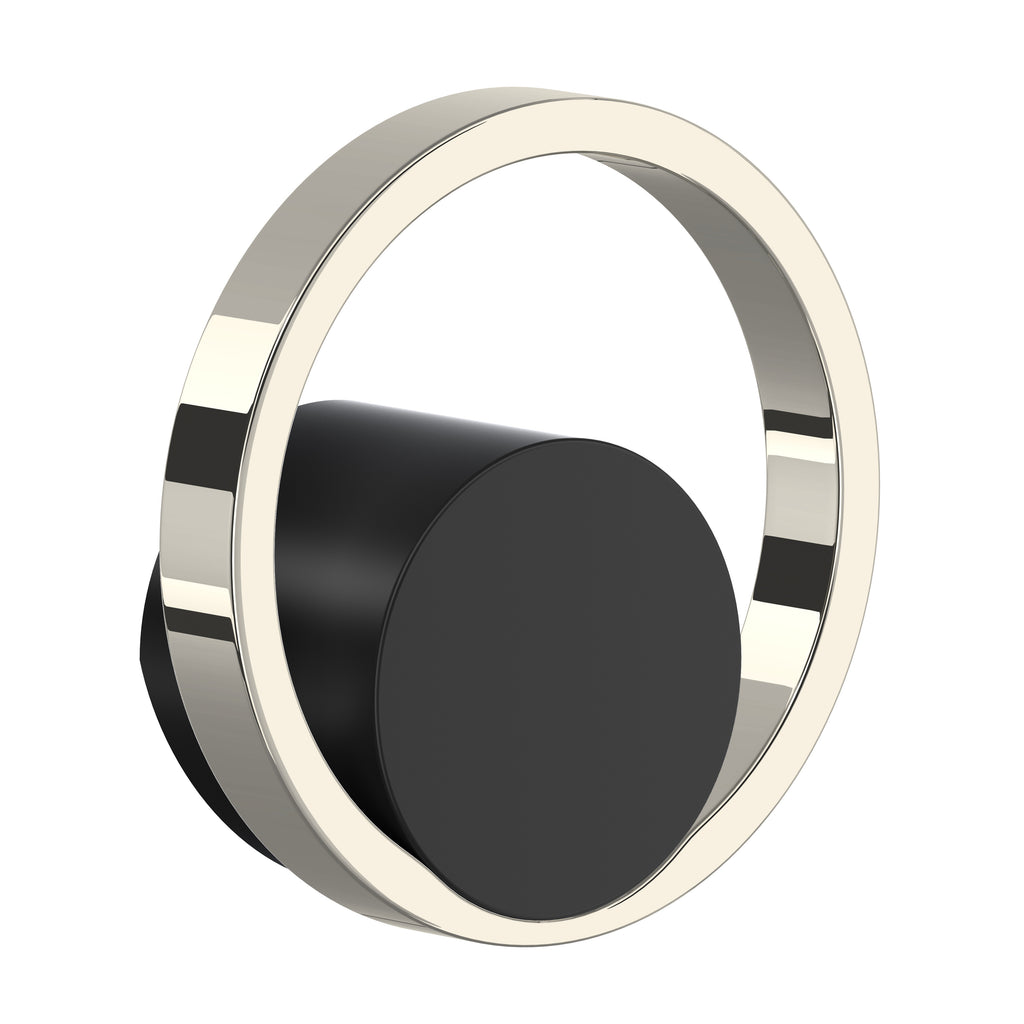 Rohl Eclissi Manija para Mezcladora de Cocina - Negro Mate / Níquel Pulido