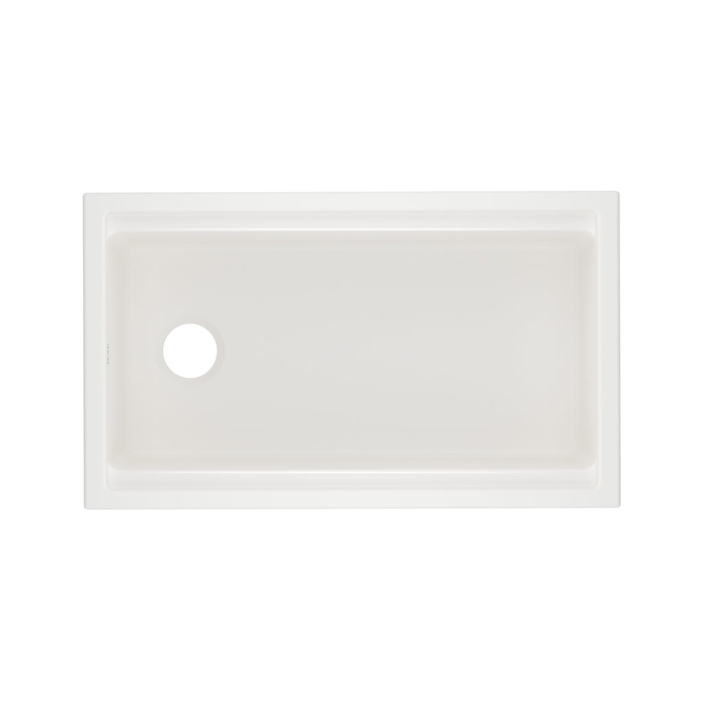 Rohl Allia Tarja Workstation Bajocubierta de Fireclay 33" - Pergame