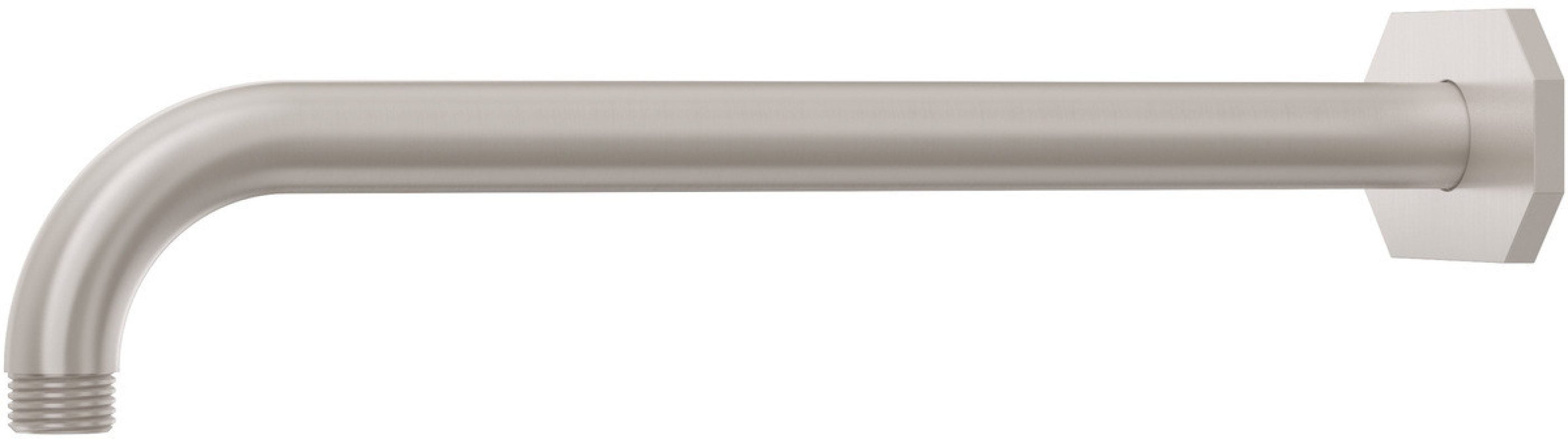 California Faucets Doheny Brazo de Regadera de Pared de 20" - Base Octagonal - Níquel Satinado
