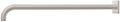 California Faucets San Elijo Brazo de Regadera de Pared de 20" - Base Cuadrada - Níquel Satinado