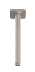 California Faucets San Elijo Brazo de Regadera de Techo - Base Cuadrada - Níquel Satinado