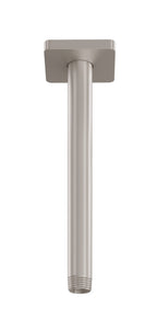 California Faucets San Elijo Brazo de Regadera de Techo - Base Cuadrada - Níquel Satinado
