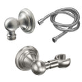 California Faucets Miramar Kit de Regadera de Mano de Pared Giratorio - Base Cóncava (Suministro y Soporte Combinados)