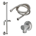 California Faucets Descanso Kit de Regadera de Mano con Barra Corrediza - Manija de Palanca Lisa con Base Cóncava