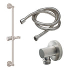 California Faucets Jalama Kit de Regadera de Mano con Barra Deslizante - Níquel Satinado