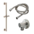 California Faucets Jalama Kit de Barra de Sujeción de 24" con Regadera de Mano - Níquel Satinado