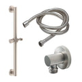 California Faucets Jalama Kit de Barra de Sujeción de 24" con Regadera de Mano - Níquel Satinado