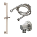 California Faucets Jalama Kit de Barra de Sujeción de 24" con Regadera de Mano - Níquel Satinado