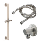 California Faucets Jalama Kit de Barra de Sujeción de 24" con Regadera de Mano - Níquel Satinado