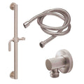 California Faucets Cayucos 30" Kit de Regadera de Mano con Barra de Apoyo - Manija de Palanca con Base de Línea - Níquel Satinado