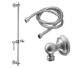 California Faucets Miramar Kit de Regadera de Mano con Barra Deslizante - Manija de Palanca, Base Cóncava