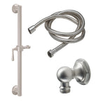 California Faucets Monterey Kit de Regadera de Mano con Barra de Apoyo de 30" - Níquel Satinado