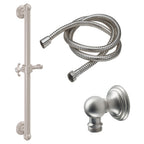 California Faucets Salinas Kit de Regadera de Mano con Barra de Apoyo de 30" - Níquel Satinado