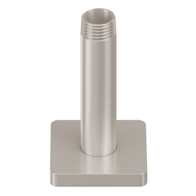 California Faucets San Elijo Brazo de Regadera de Techo - Base Cuadrada - Níquel Satinado