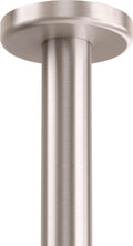 California Faucets Trousdale Brazo de Regadera de Techo - Base Redonda - Níquel Satinado