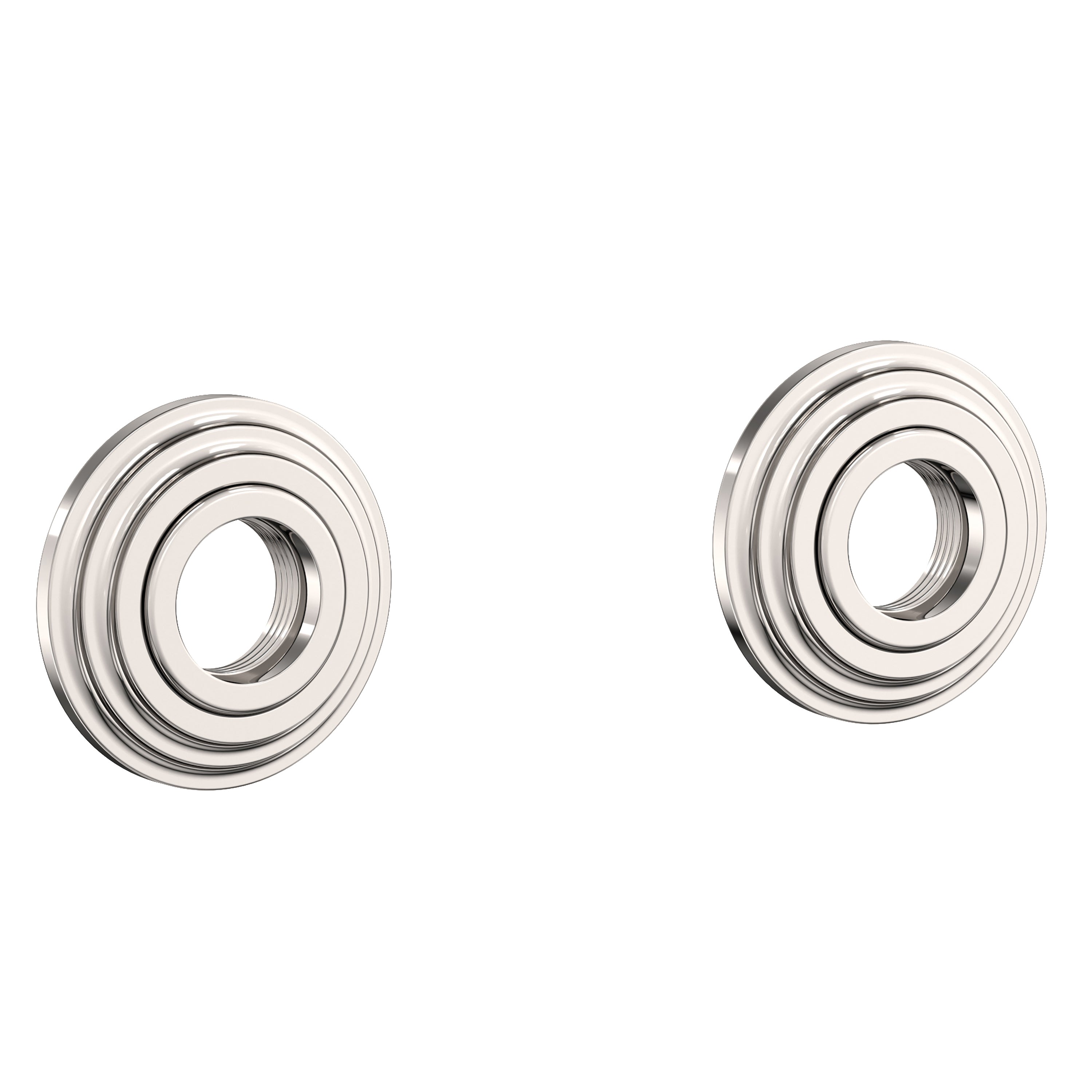 Newport Brass Astor 920-2400 — Anillos Decorativos y Herrajes para Barra de Seguridad — Níquel Pulido (Natural)