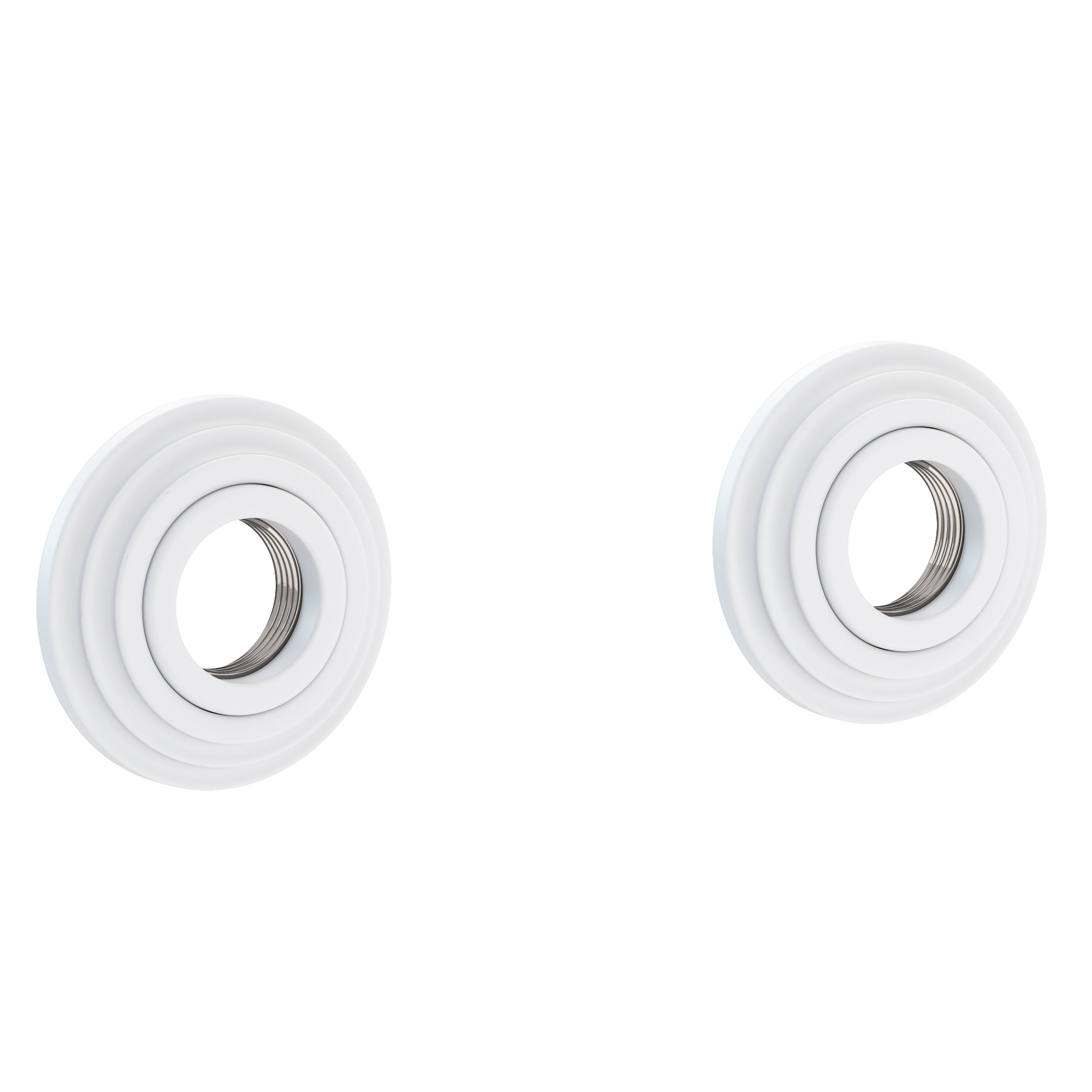 Newport Brass Astor 920-2400 — Anillos Decorativos y Herrajes para Barra de Seguridad — Blanco Mate