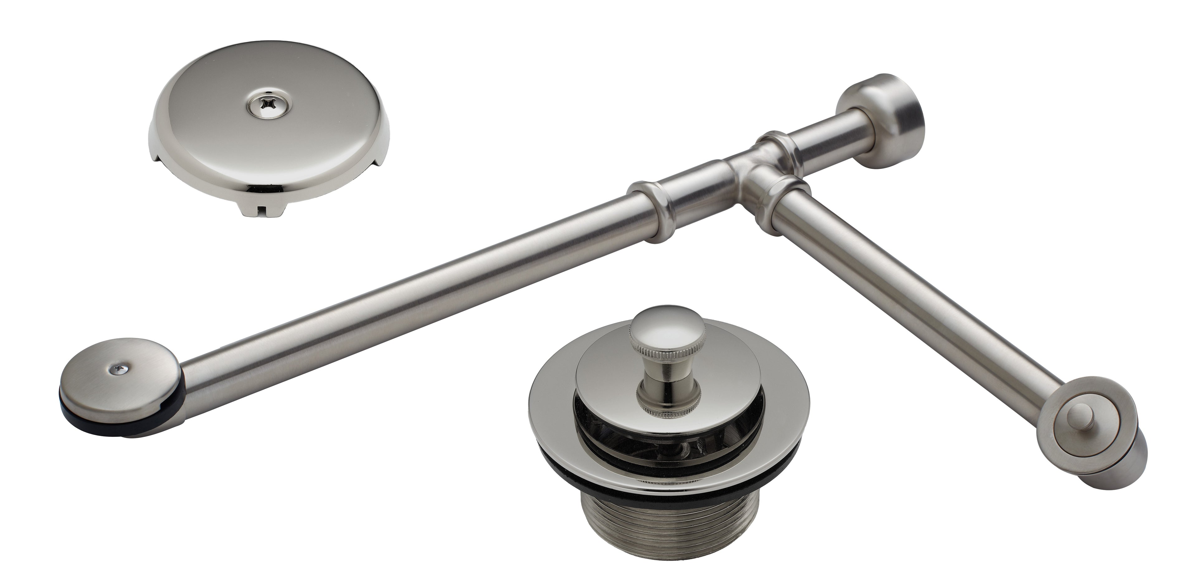 California Faucets Desagüe y Rebosadero para Tina — Levantar y Girar